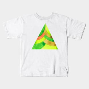 Green triangle Kids T-Shirt